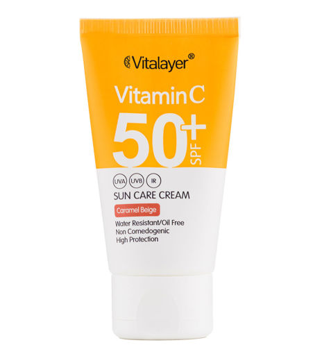 کرم ضدآفتاب رنگی SPF50 حاوی ویتامین سی حجم 40میل ویتالیر