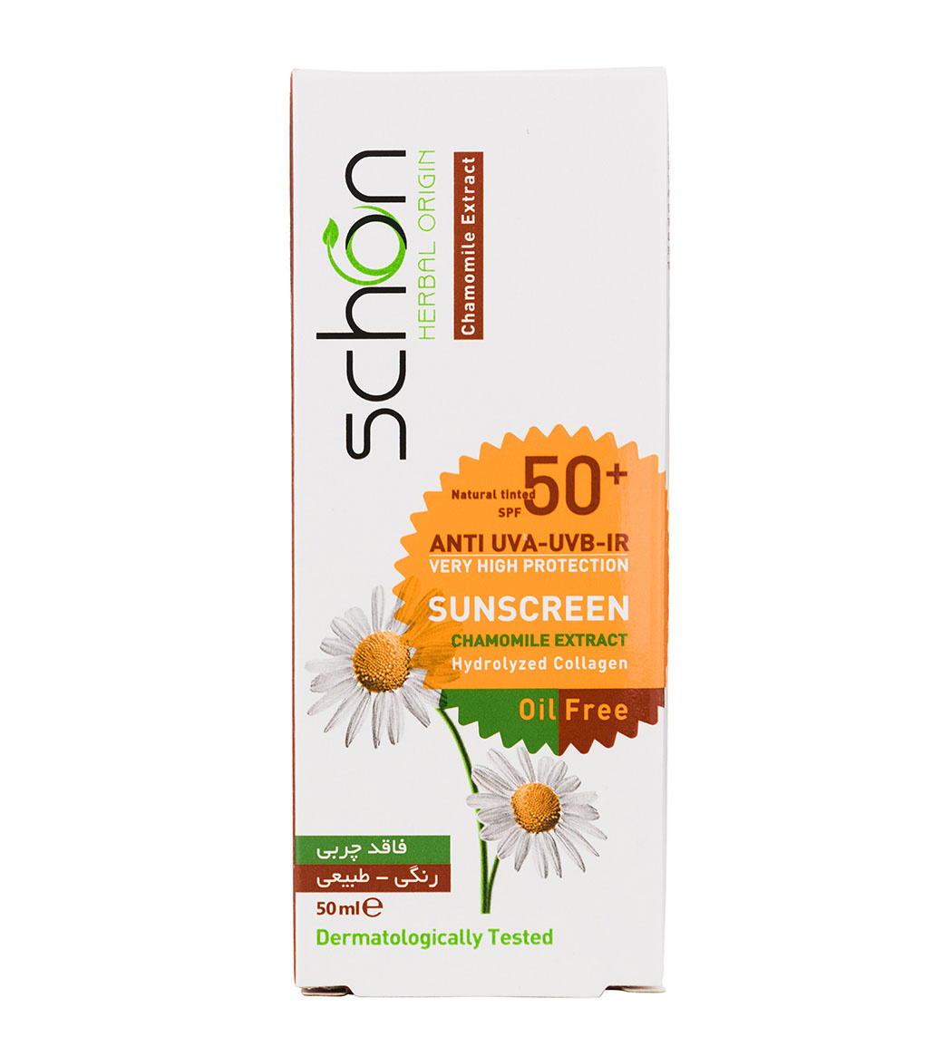 کرم ضد آفتاب رنگی فاقد چربی spf50 شون