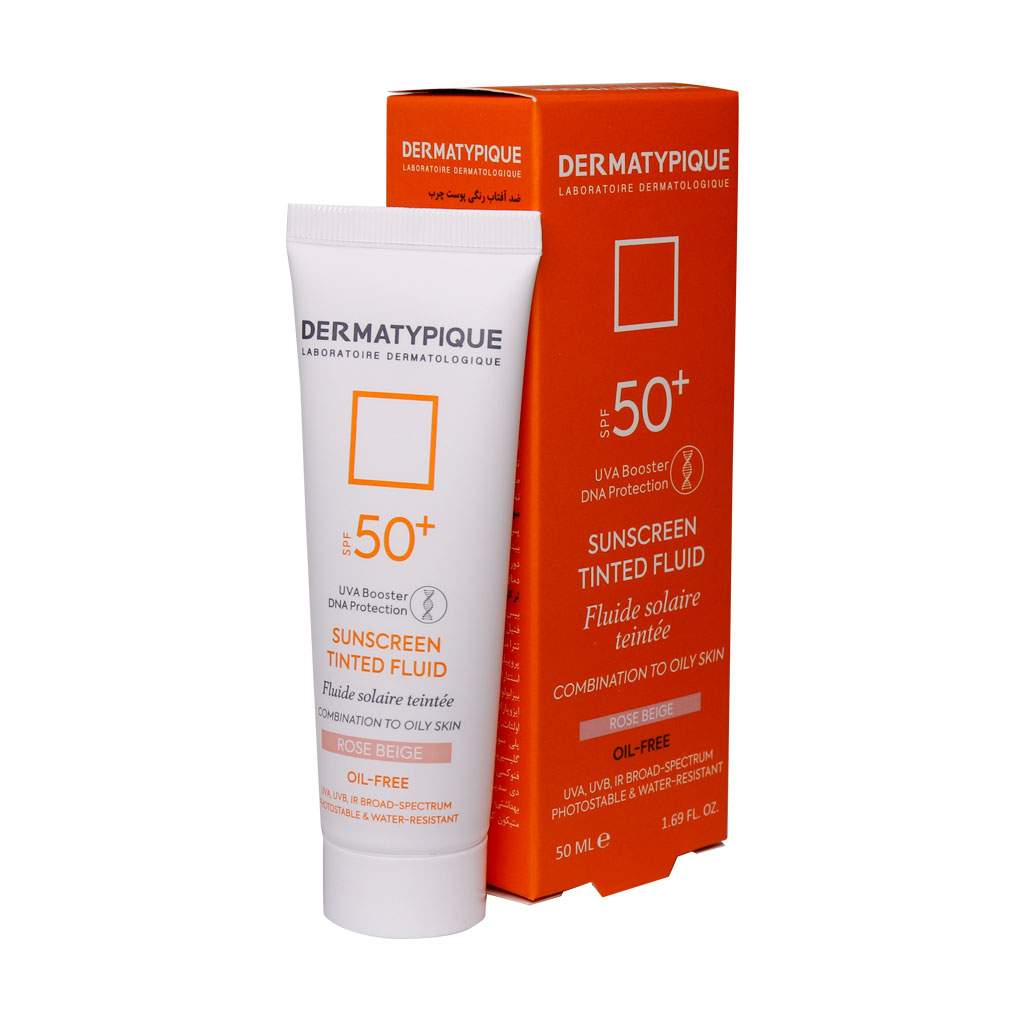 کرم ضد آفتاب بی رنگ پوست چرب SPF50درماتیپیک	