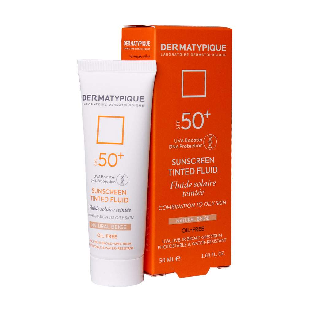 کرم ضد آفتاب بی رنگ پوست چرب SPF50درماتیپیک	