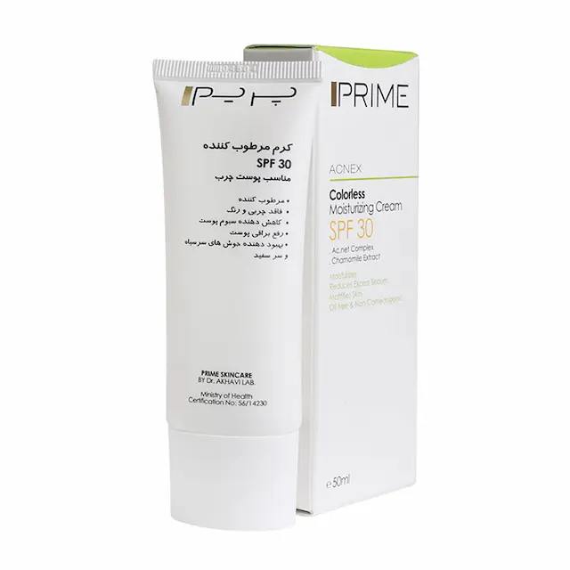 مرطوب کننده SPF 30 فاقد رنگ 50 میل پریم