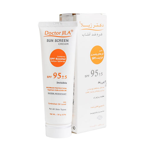 کرم ضد آفتاب SPF95 بی رنگ دکتر ژیلا