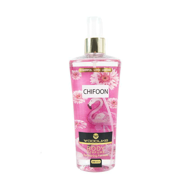 بادی اسپلش رایحه چیفون 250 میل وودلایک VOODLIKE CHIFOON BODY PERFUME