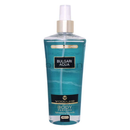 بادی اسپلش اکوا بولگا 250میل وودلایک VOODLIKE BODY PERFUME BULGARI AQUA